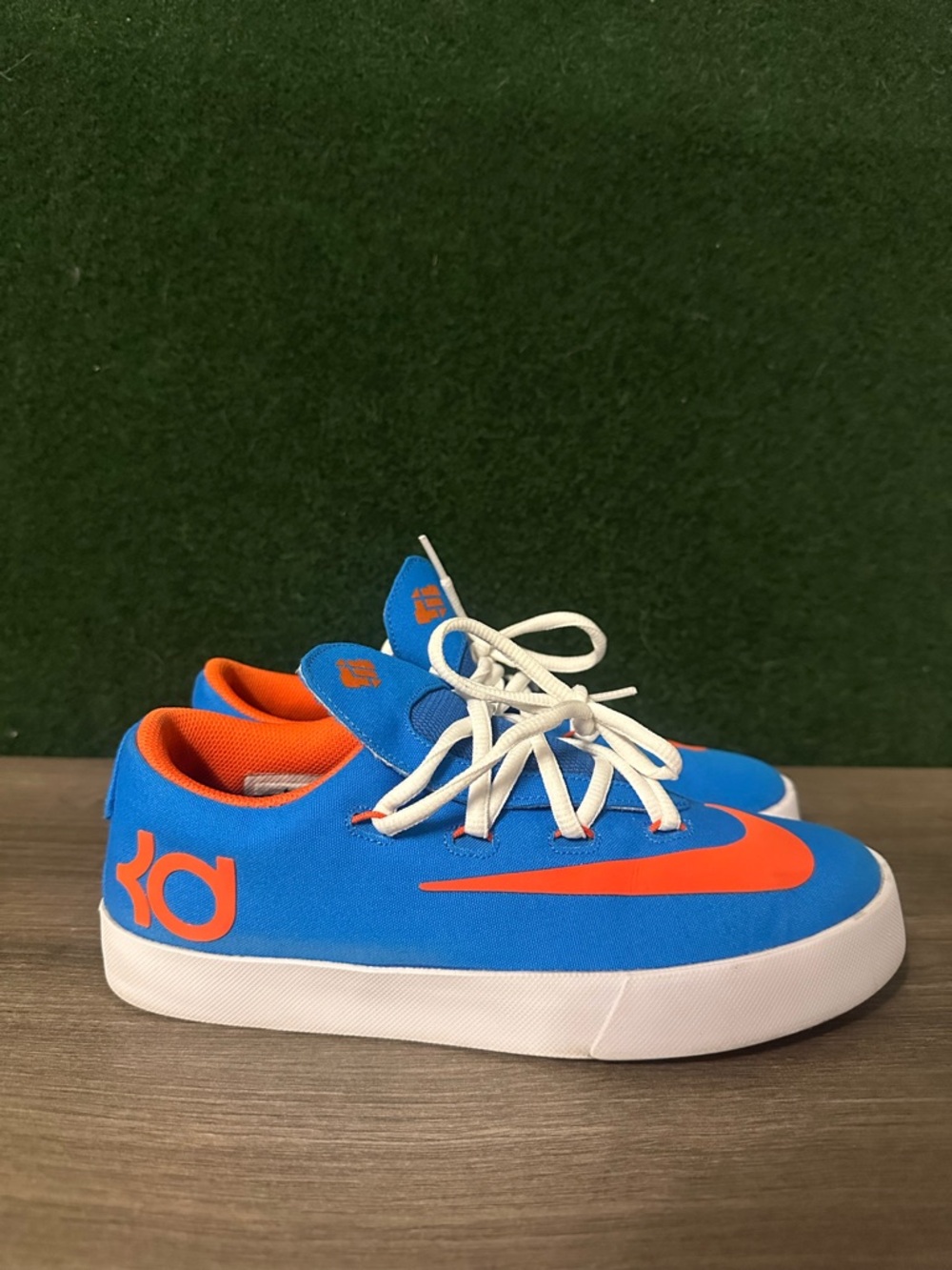 Nike KD 6 Vulc Blue Casual Shoes Boy Size 6Y Comfort Active Sneakers 642085-400